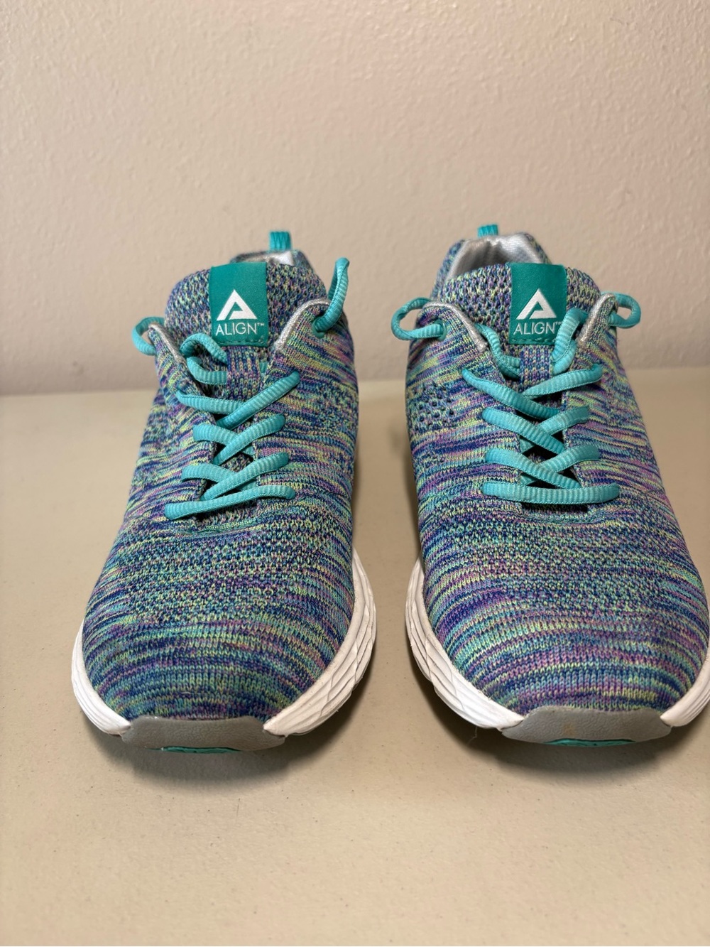 Women's Align Tabor Nurses Knit Athletic Sneakers in Teal Multit